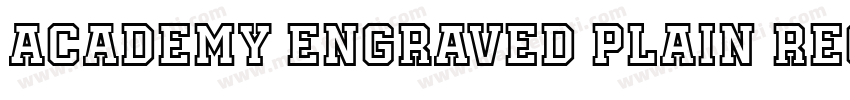 Academy Engraved Plain Regular字体转换